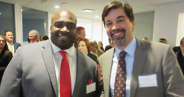 Tavares M. Brewington of Pratt & Whitney (left) with Prince Lobel partner Jeffrey J. Pyle