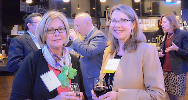 Anne B. Terhune (left) of Velcro Cos. with Regina M. Flaherty of Verrill Dana