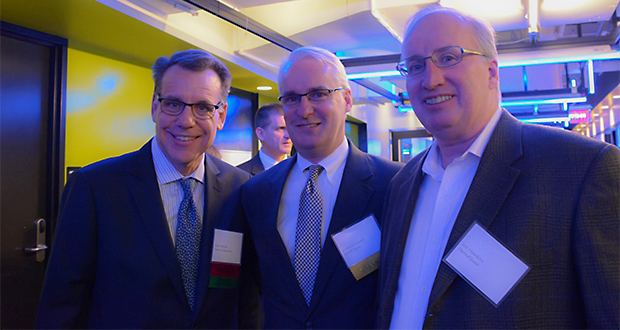 From left: Brian A. Berube of Cabot Corp., Kevin J. O’Connell of Verrill Dana and James P. Hawkins of DentaQuest