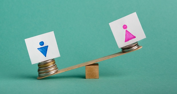 Illustration of gender pay gap