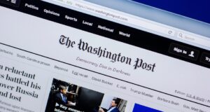 Screenshot of The Washington Post website
