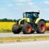 Tractor on farm