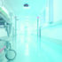Gurney in hospital hallway