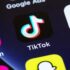 Social media app icons on device screen