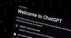 ChatGPT welcome screen